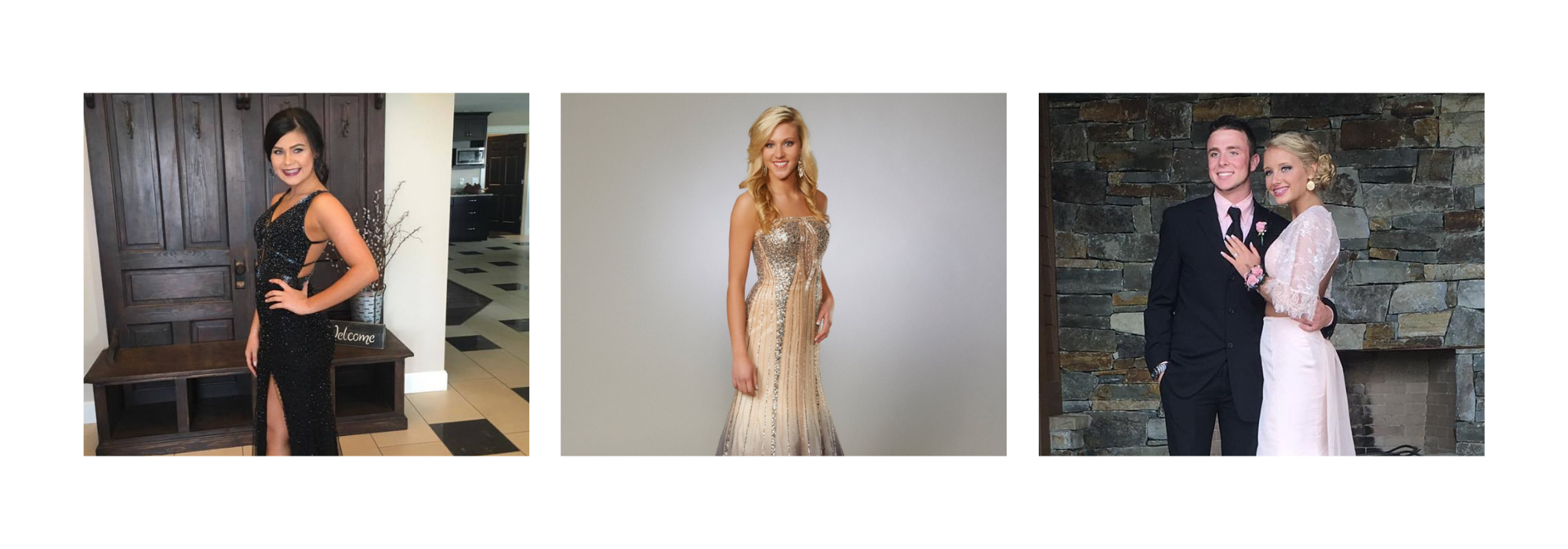 prom gown alterations collage