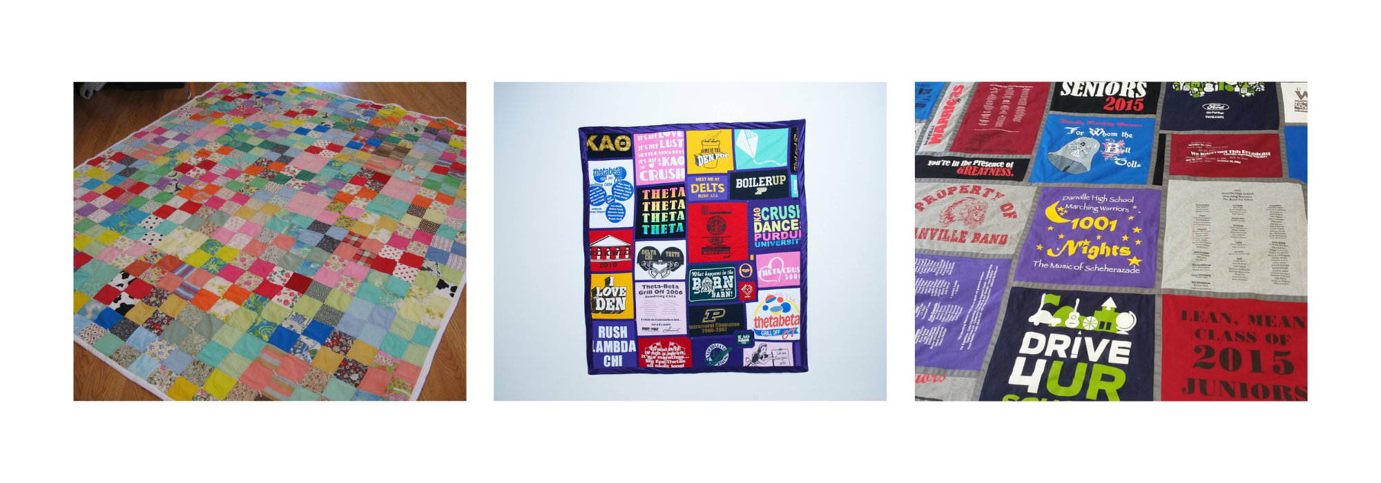 custom t-shirt quilt collage